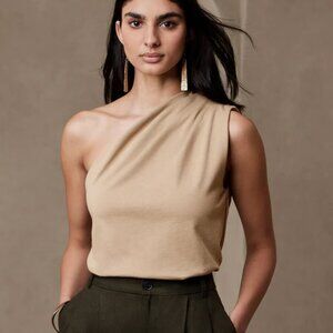 One-Shoulder Heavy Cotton Tank - NWOT